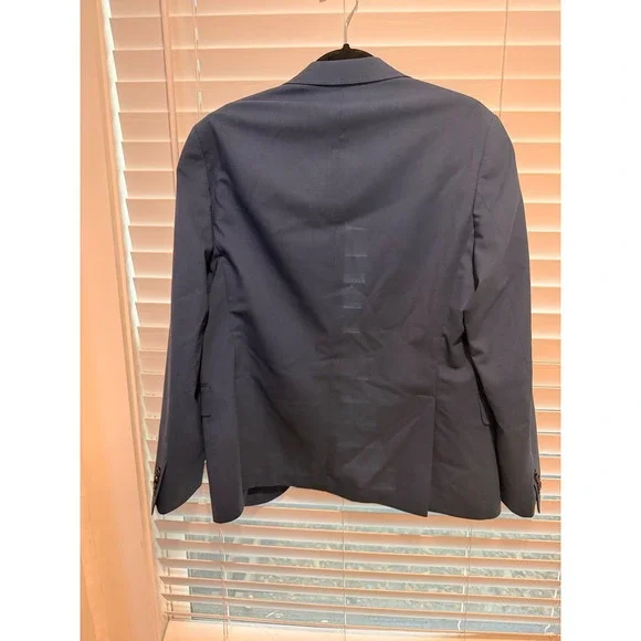 Ted Baker London Mens Blazer Size 40R Blue‎ Wool Blend Suit Jacket